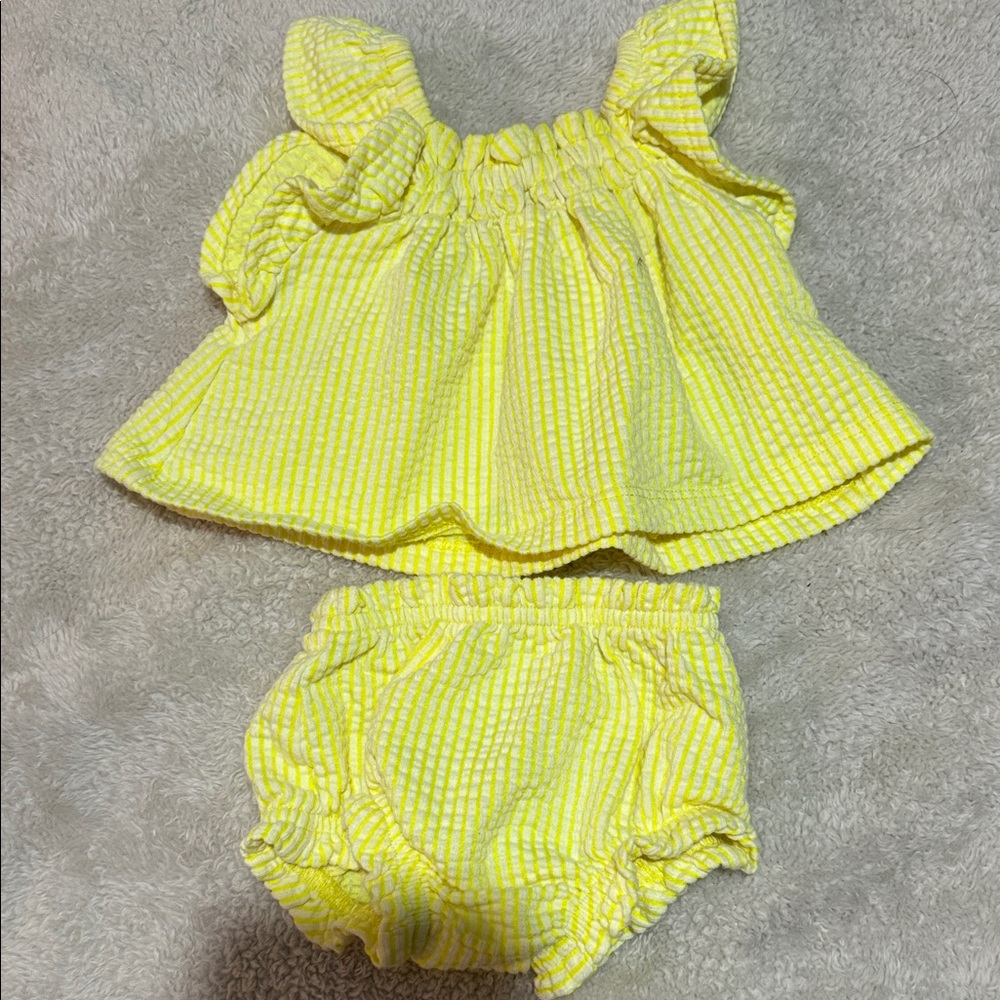 Garanimals Yellow Striped Kids Matching Set